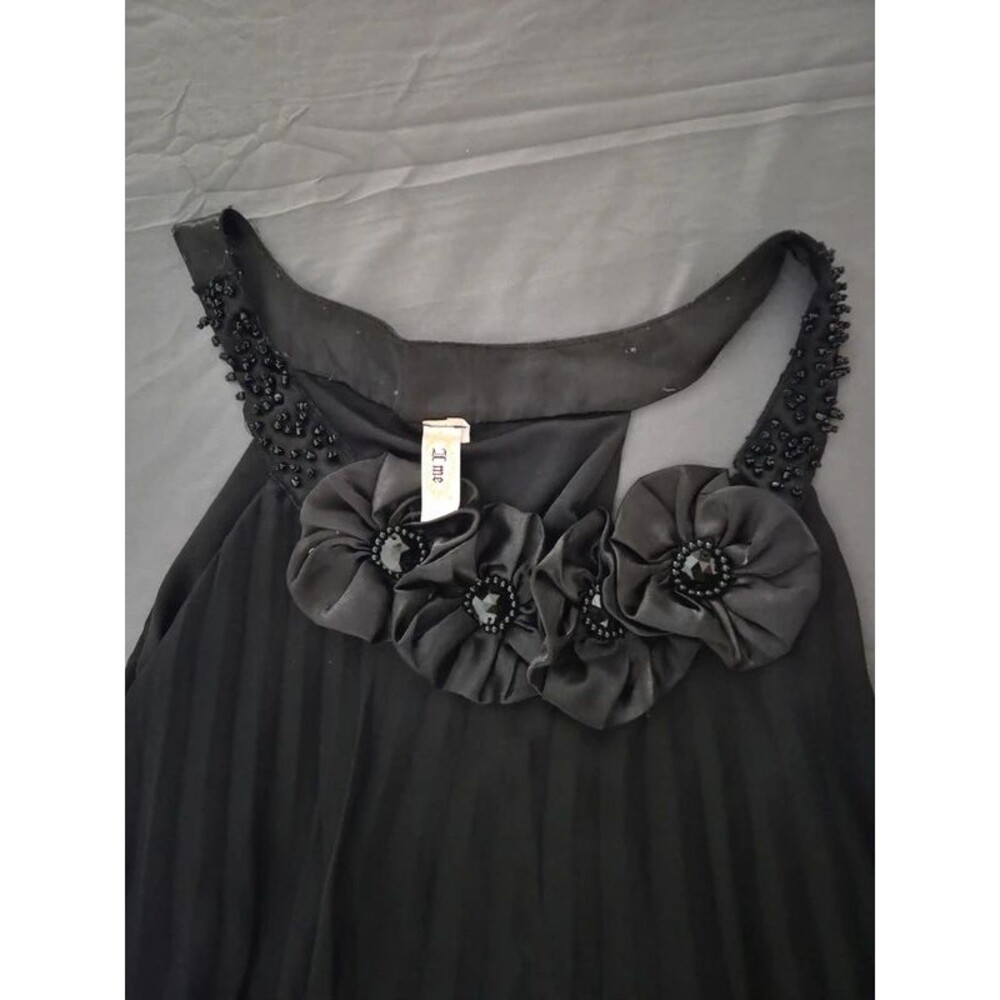 Women's Black Blouse Short Sleeve - Picture 6 of 6